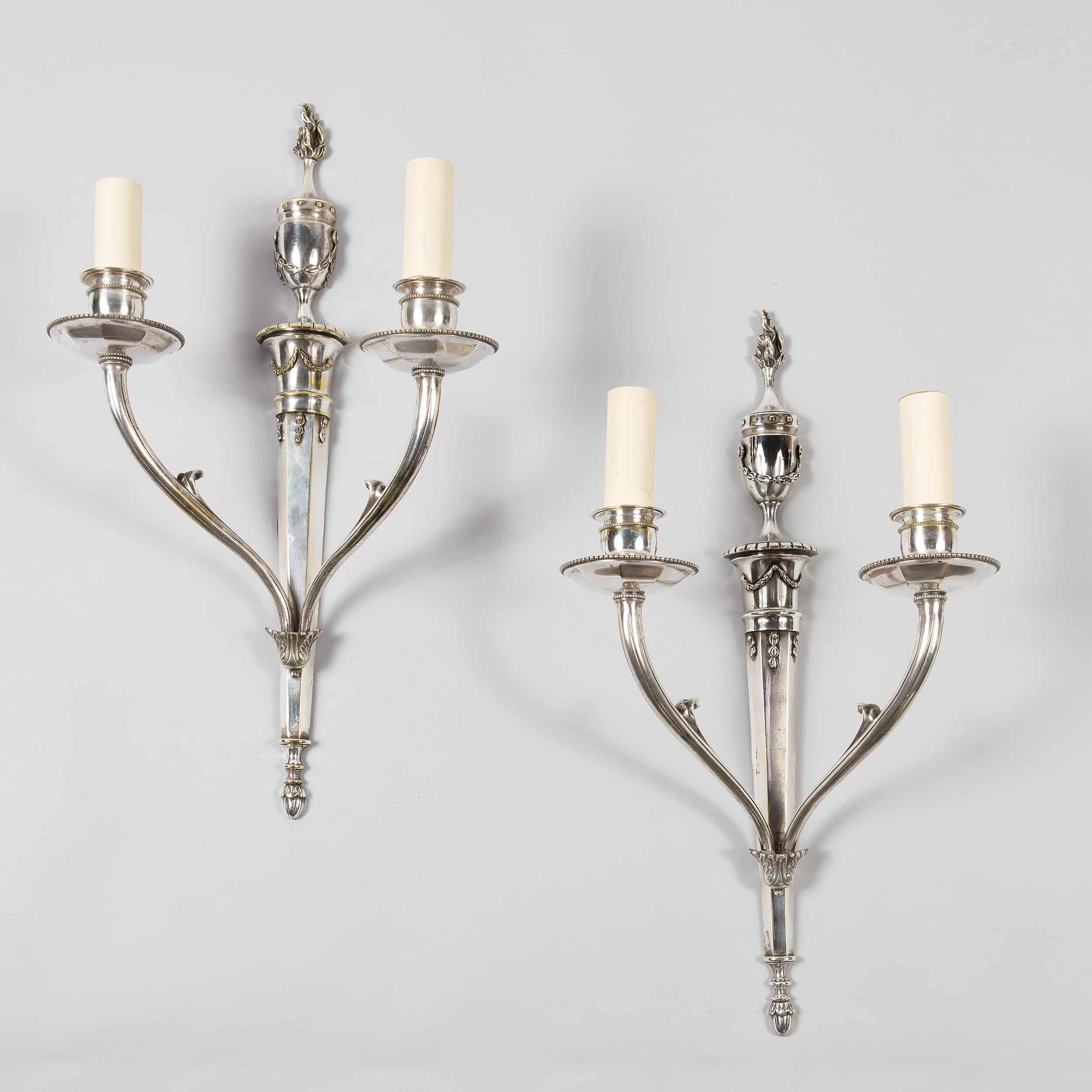Mid century wall lights in the manner of Jansen