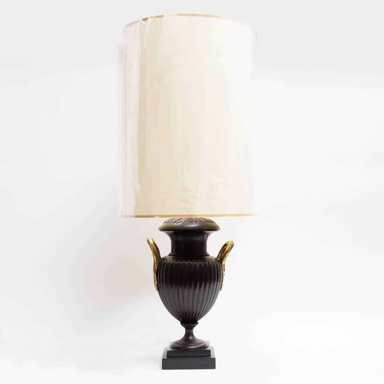 Neo-Classical Bronze Vase Table Lamp - England, Circa 1970
